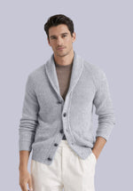 Load image into Gallery viewer, SLATE MERINO SHAWL CARDIGAN

