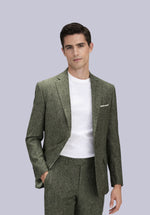 Load image into Gallery viewer, OLIVE NOTCH LINEN JACKET
