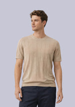 Load image into Gallery viewer, SUMMER CHAMPAGNE MERINO RIB TEE
