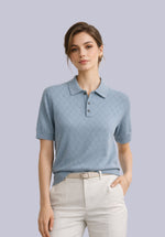 Load image into Gallery viewer, Aqua Prestige Summer Merino Polo
