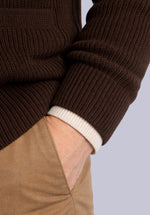Load image into Gallery viewer, BRUNETTE MERINO SHAWL CARDIGAN
