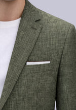 Load image into Gallery viewer, OLIVE NOTCH LINEN JACKET
