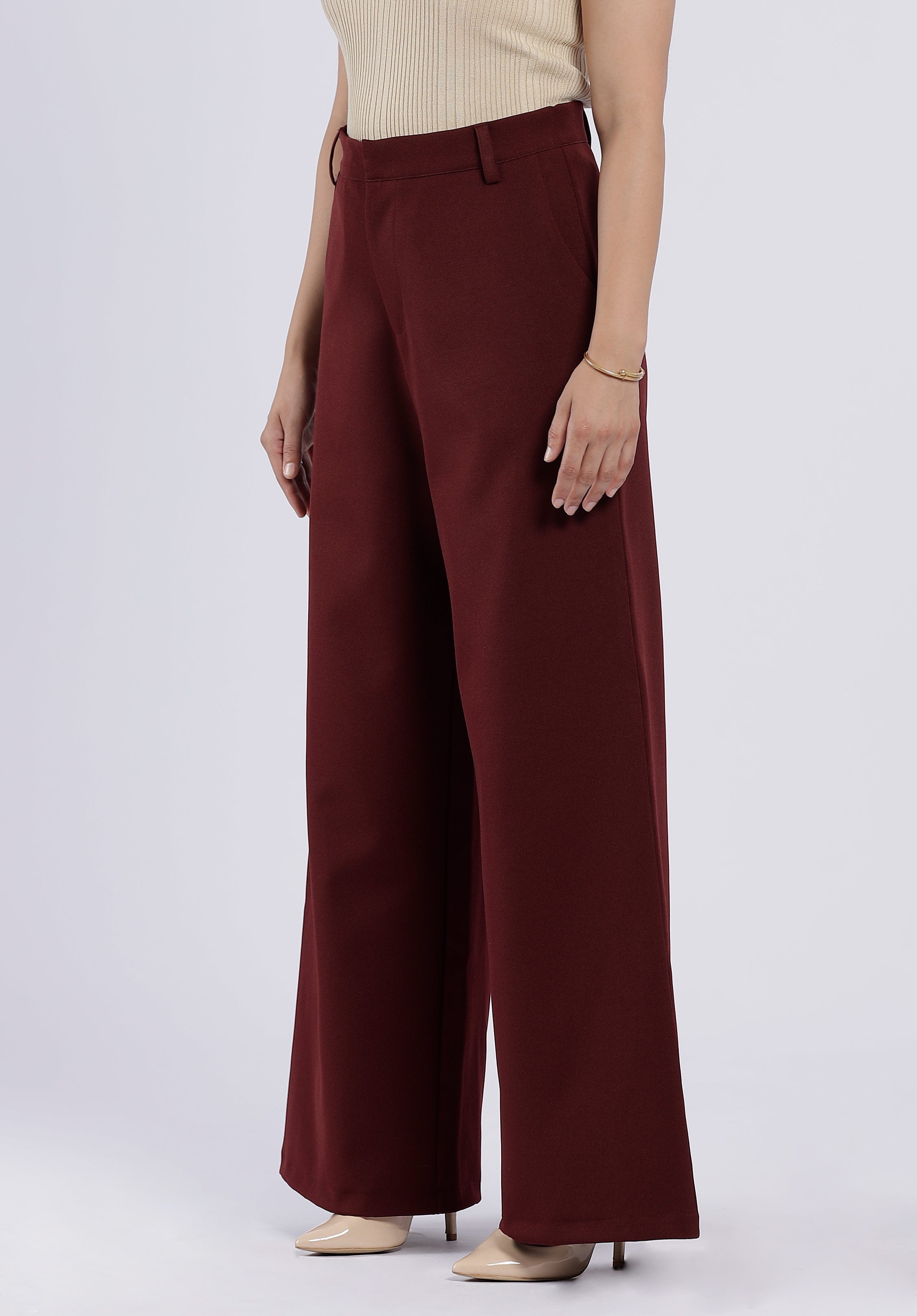 SASHA ROUGE WIDE PANTS