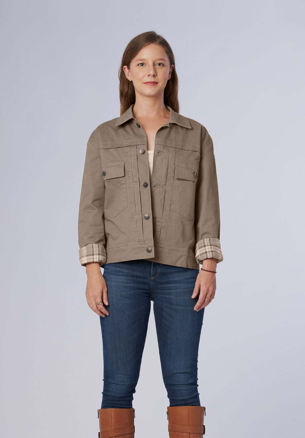 women-cargo oversize jacket