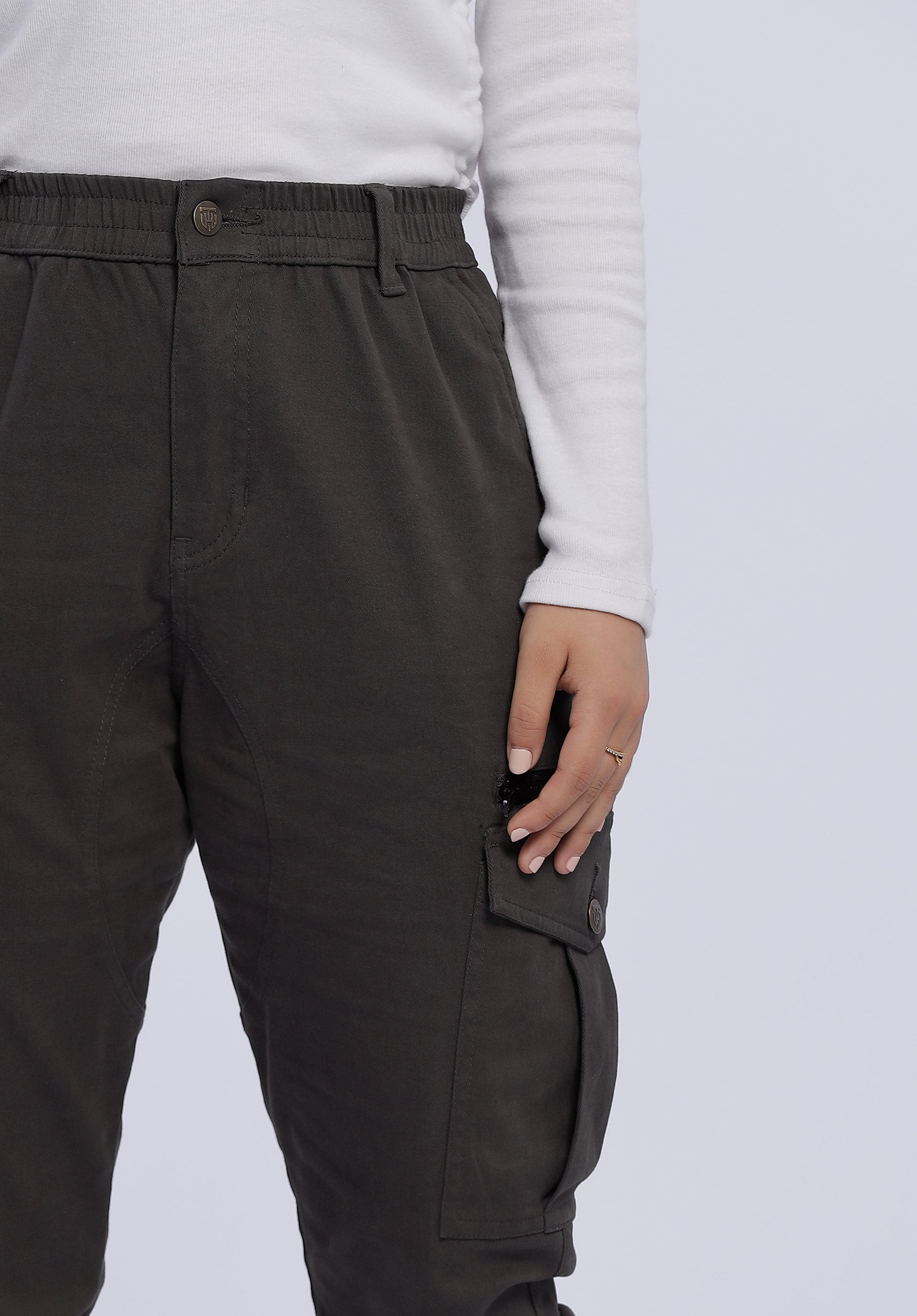 ACHROMATIC CARGO JOGGERS