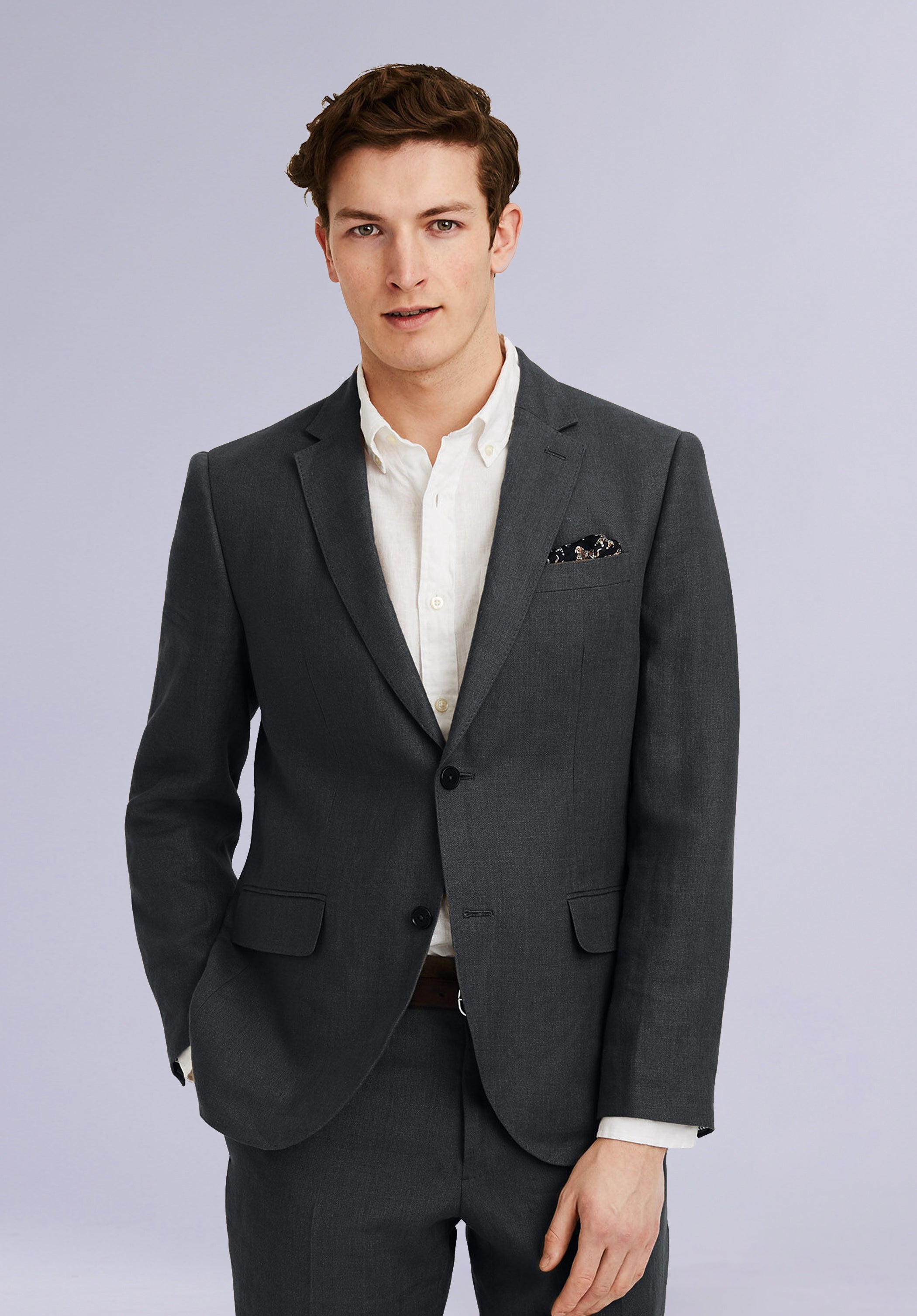 COSTAS LINEN NOTCH COAT