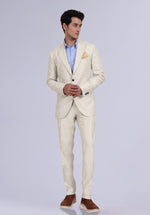 Load image into Gallery viewer, ALMOND WHITE LINEN JACKET
