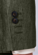 Load image into Gallery viewer, OLIVE DOUBLE BREASTED LINEN
