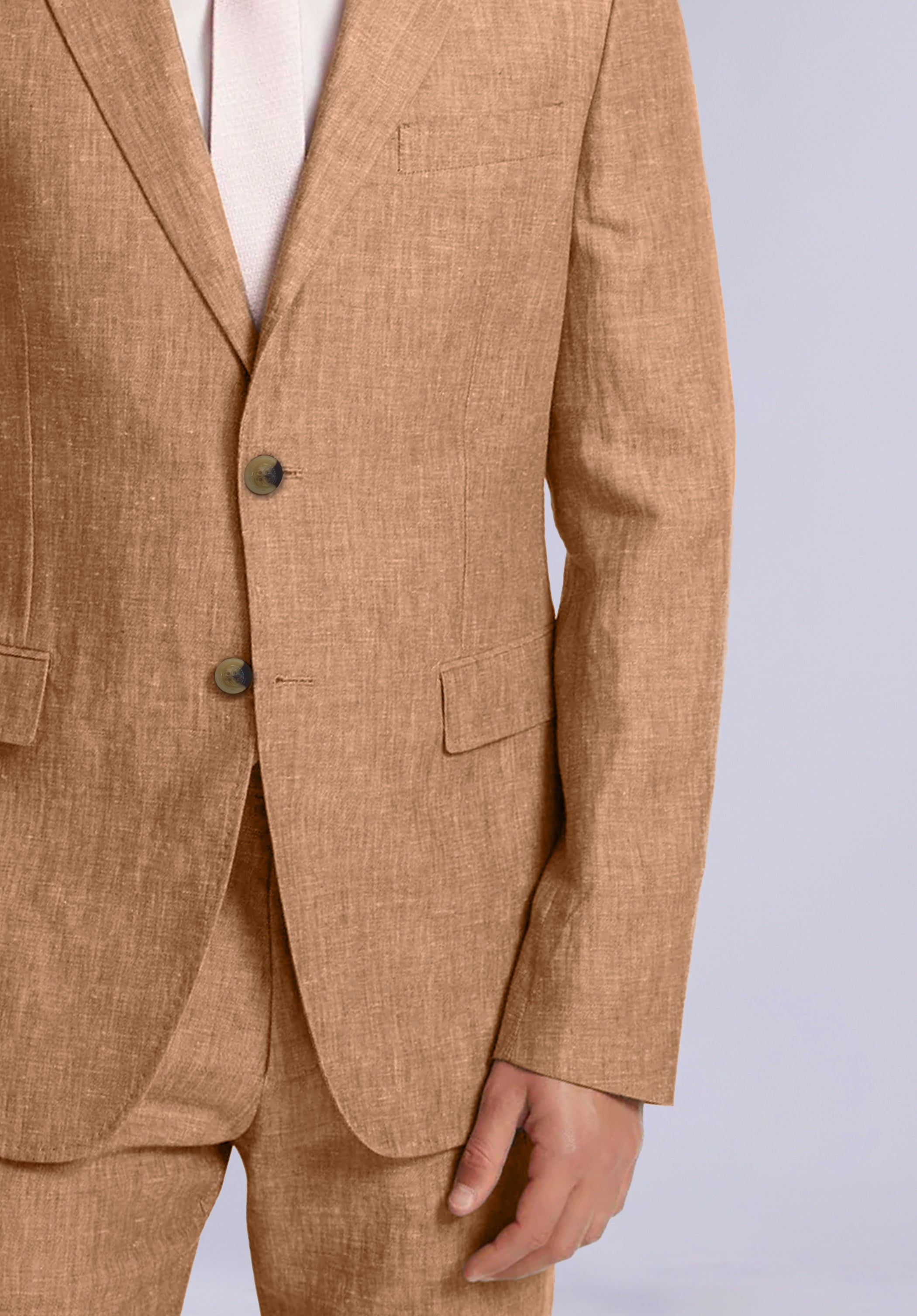 TAN LINEN BLAZER