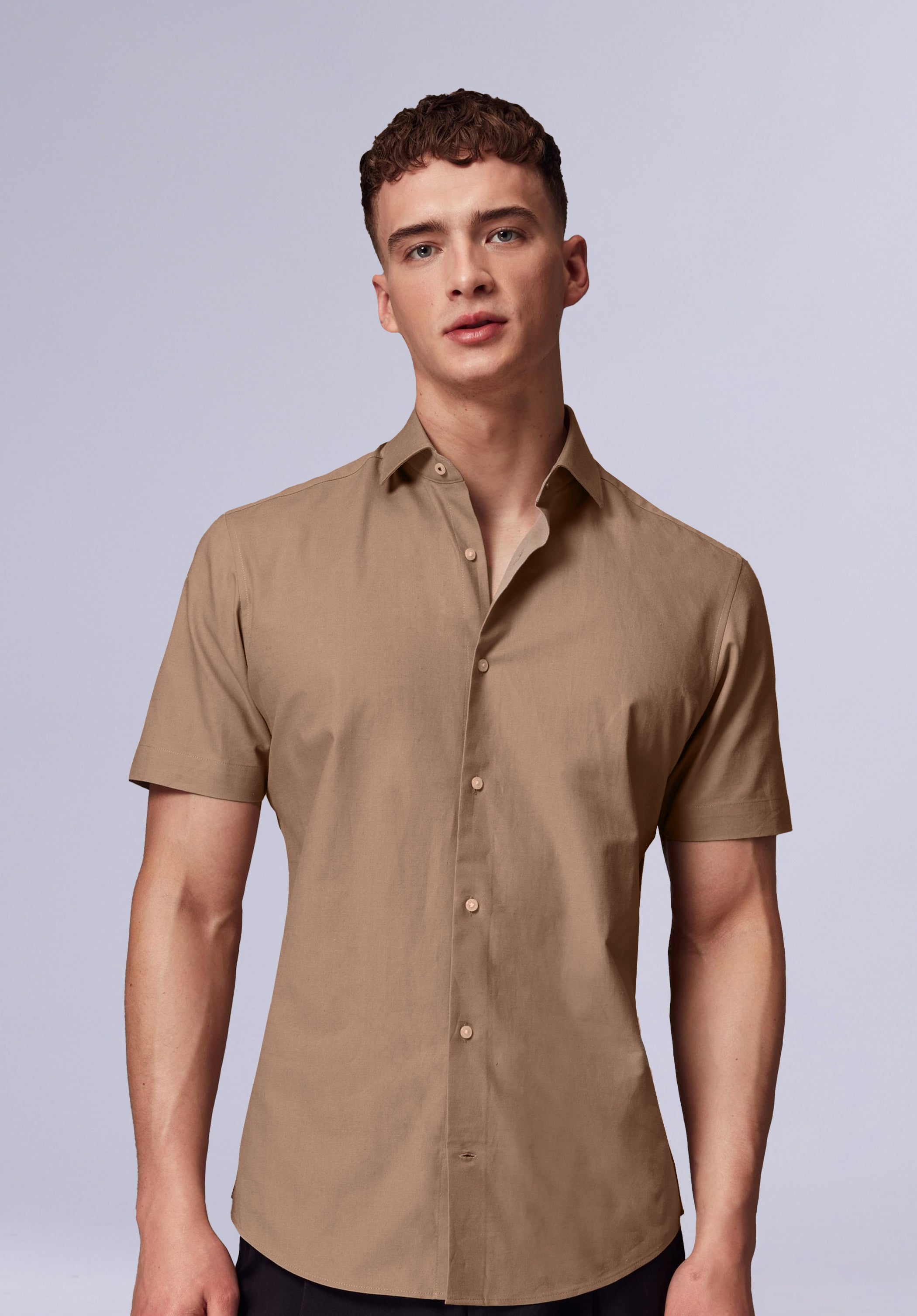 CEDAR HALF BAMBOO SILK SHIRT