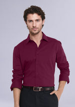 Load image into Gallery viewer, MAROON BAMBOO SILK SHIRT
