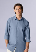 Load image into Gallery viewer, TEAL BAMBOO SILK SHIRT
