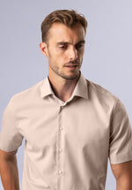 Load image into Gallery viewer, KHAKI HALF BAMBOO SILK SHIRT
