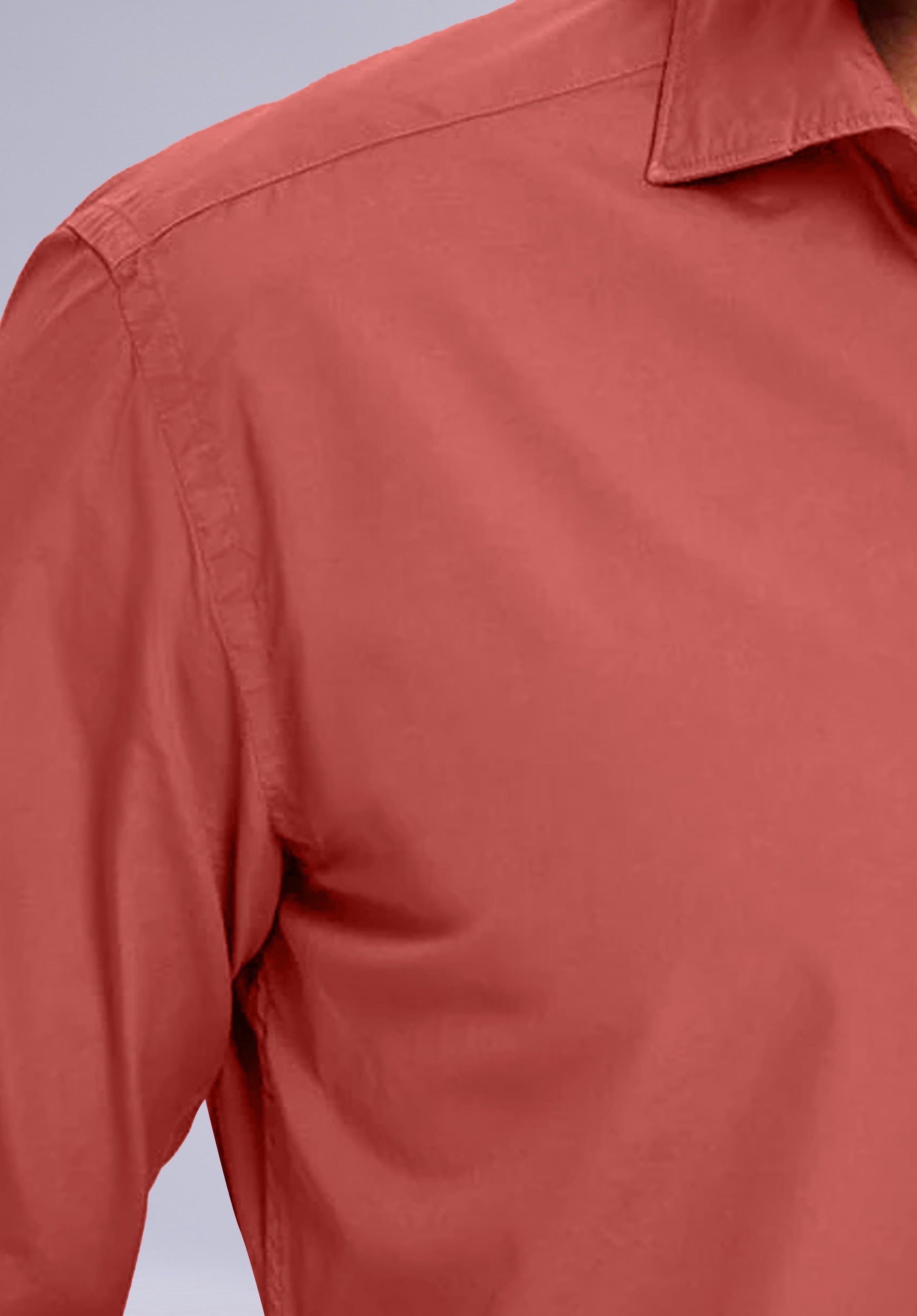 DARK CORAL BAMBOO SILK SHIRT