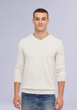 Load image into Gallery viewer, ECRU MERINO V NECK
