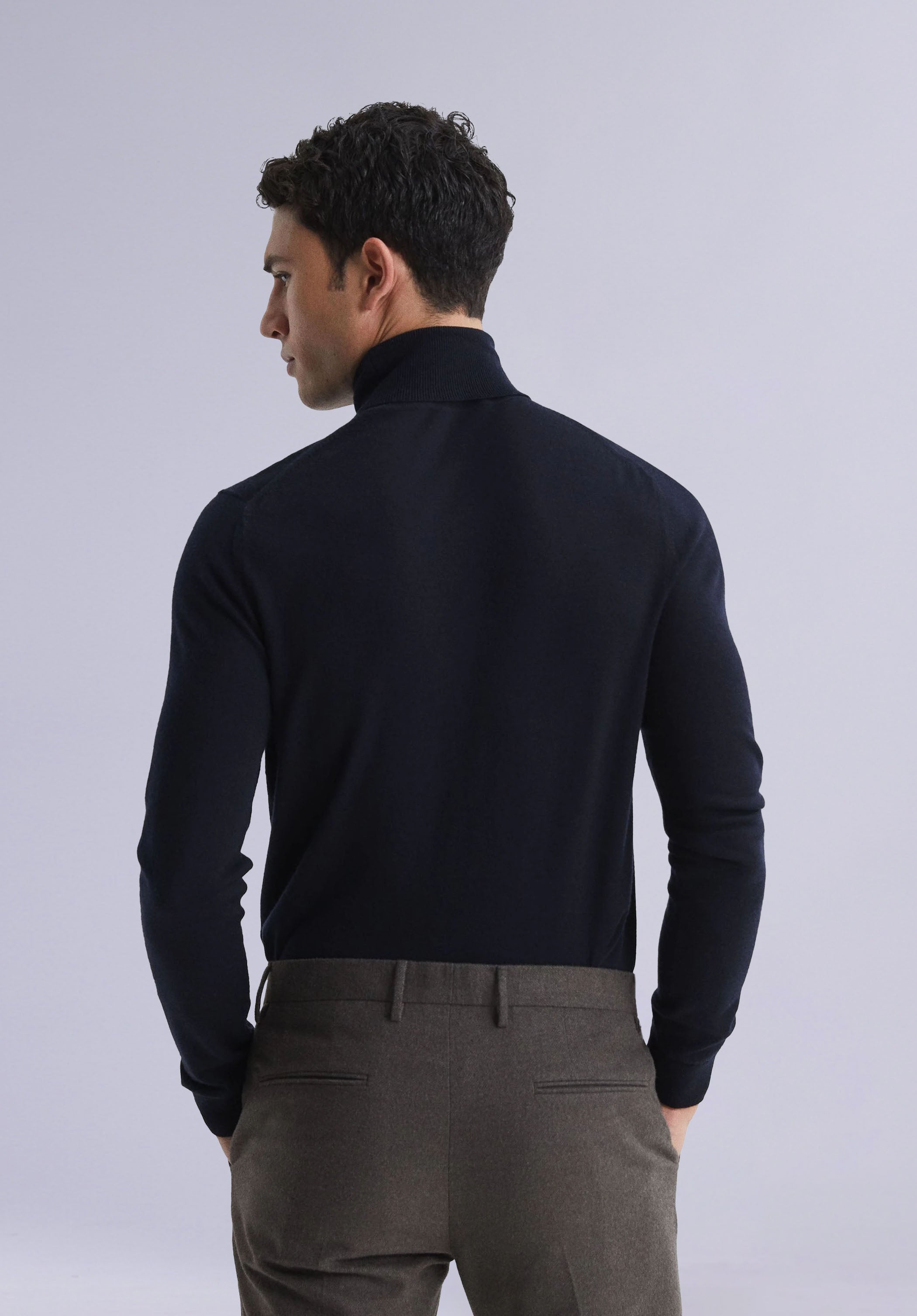 EBONY MERINO HIGH NECK