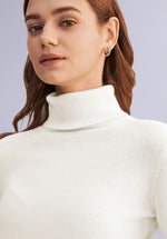 Load image into Gallery viewer, ECRU MERINO HIGH NECK
