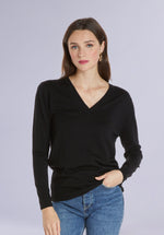 Load image into Gallery viewer, EBONY MERINO V NECK

