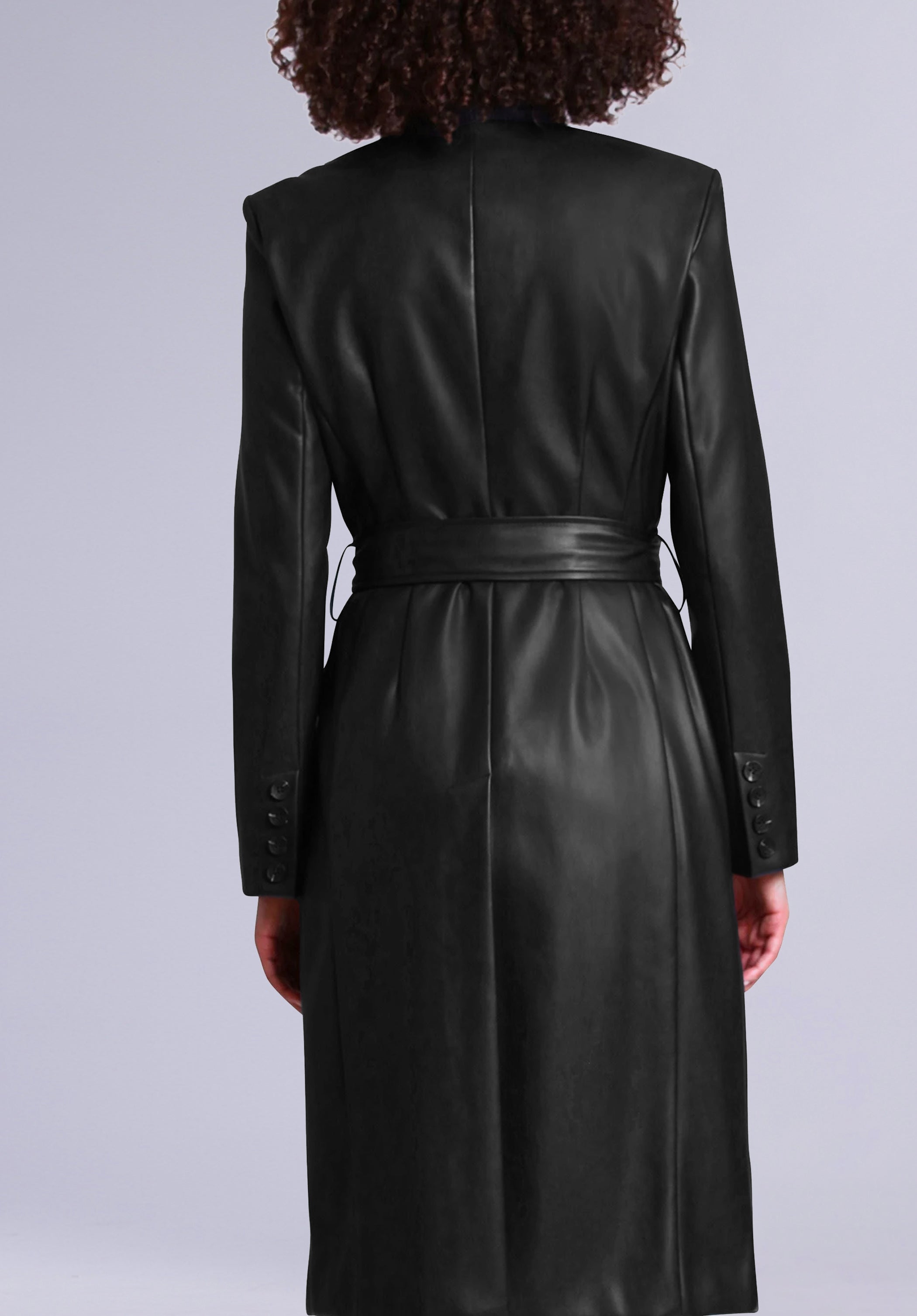 LUXE LEATHER WRAPCOAT