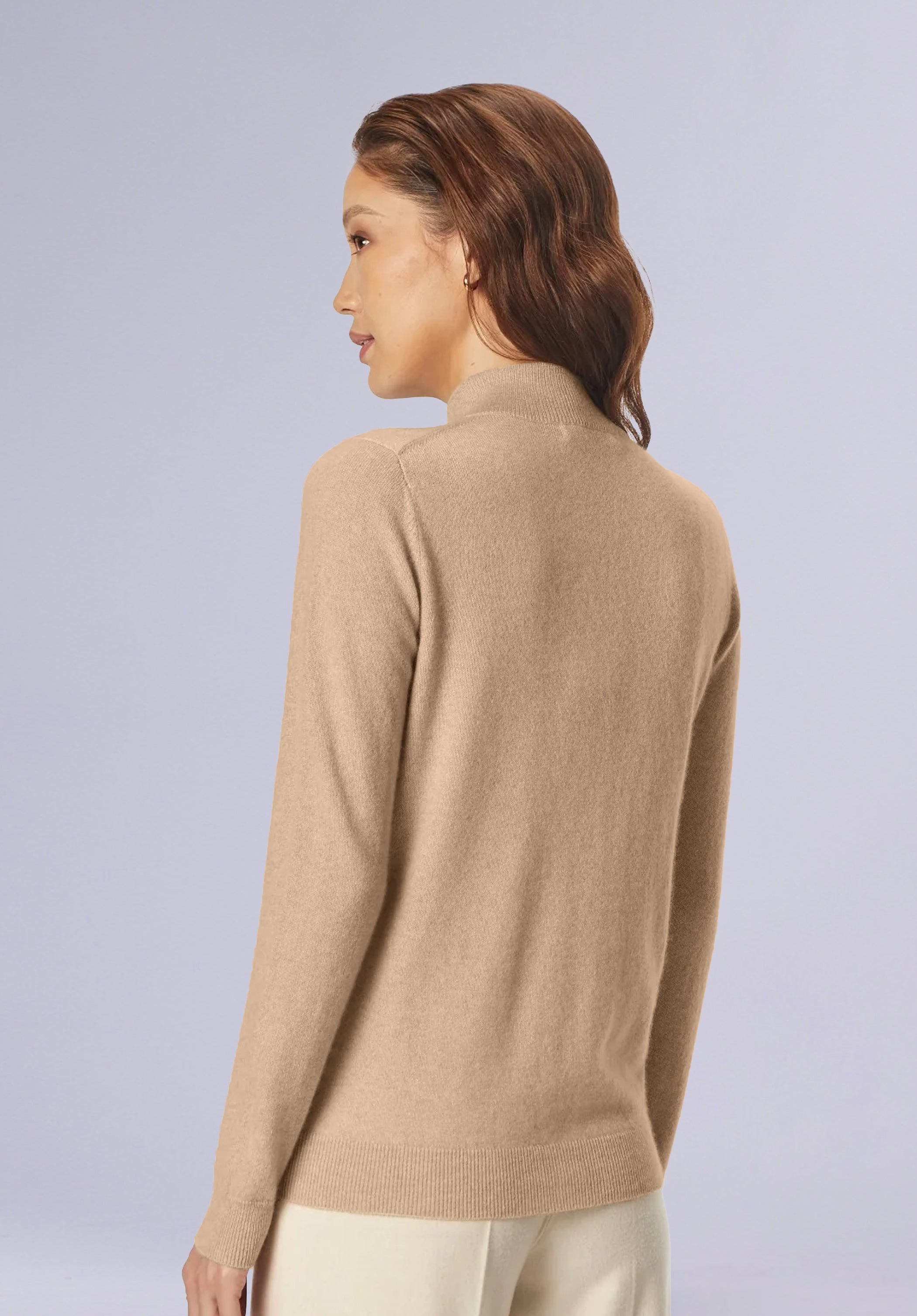 TAN MERINO CARDIGAN
