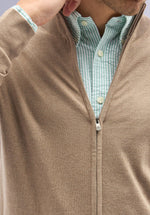 Load image into Gallery viewer, TAN MERINO CARDIGAN
