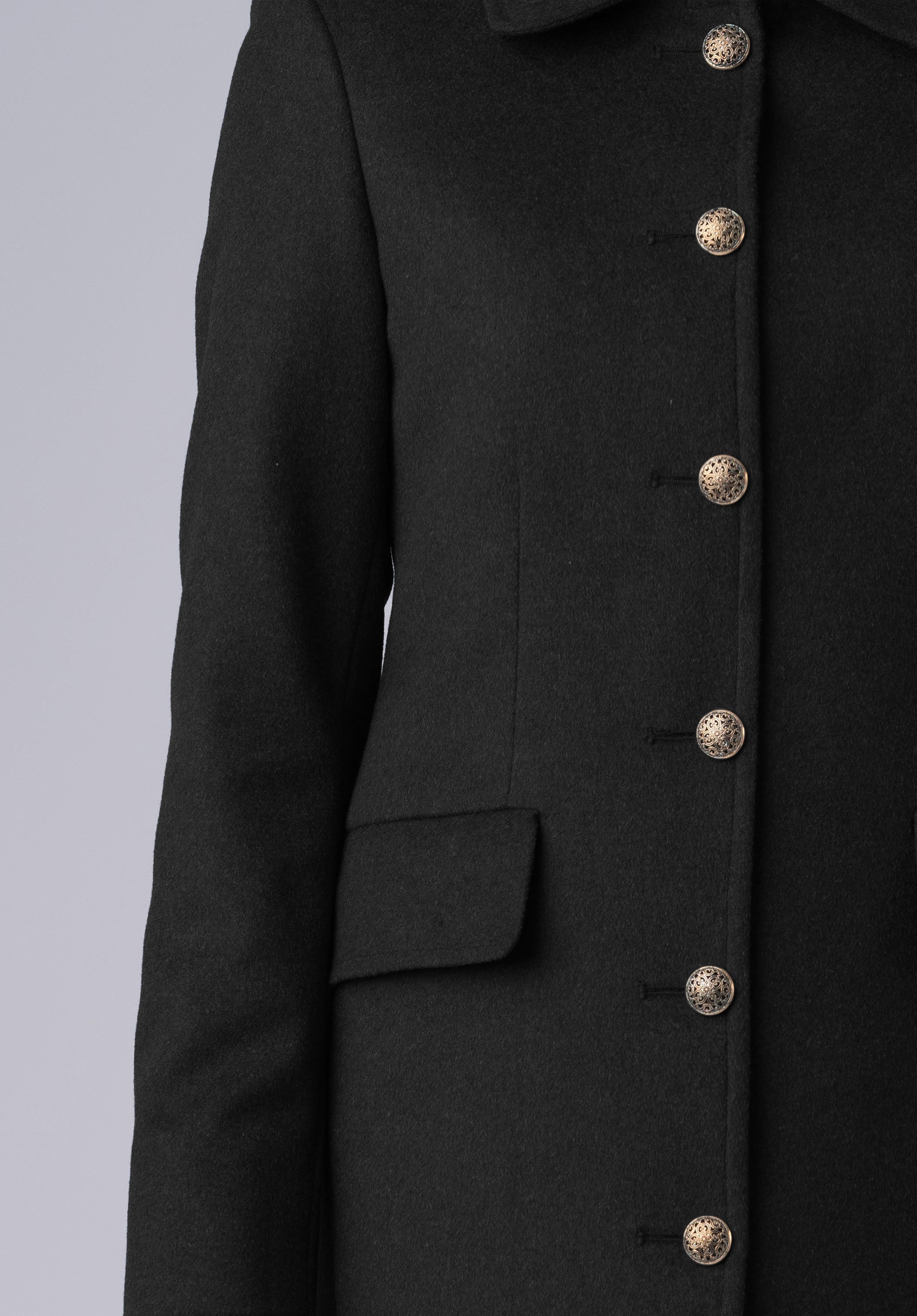 cashmere straight dress-coat