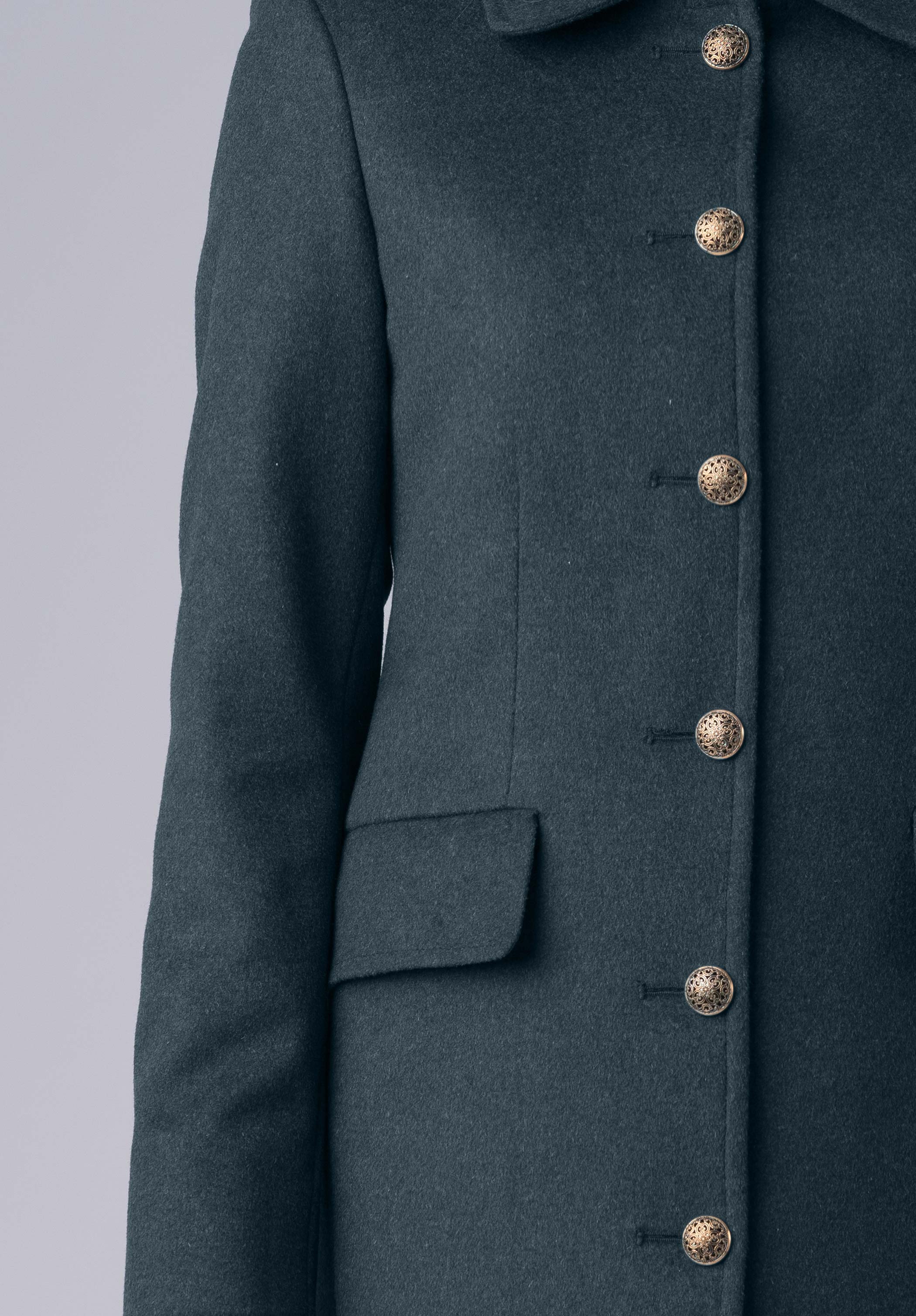 cashmere straight dress-coat