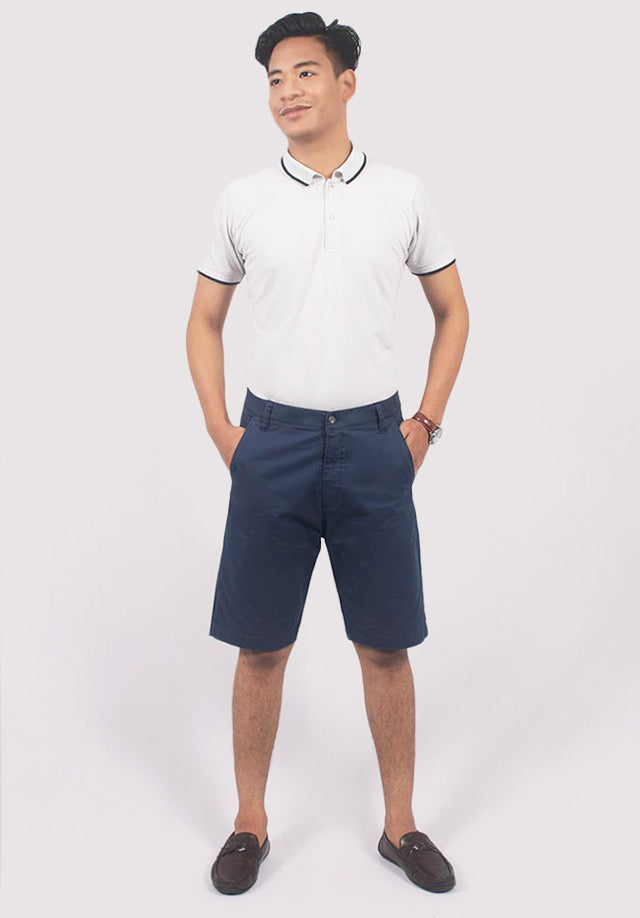 ULTRAMARINE COTTON SHORTS