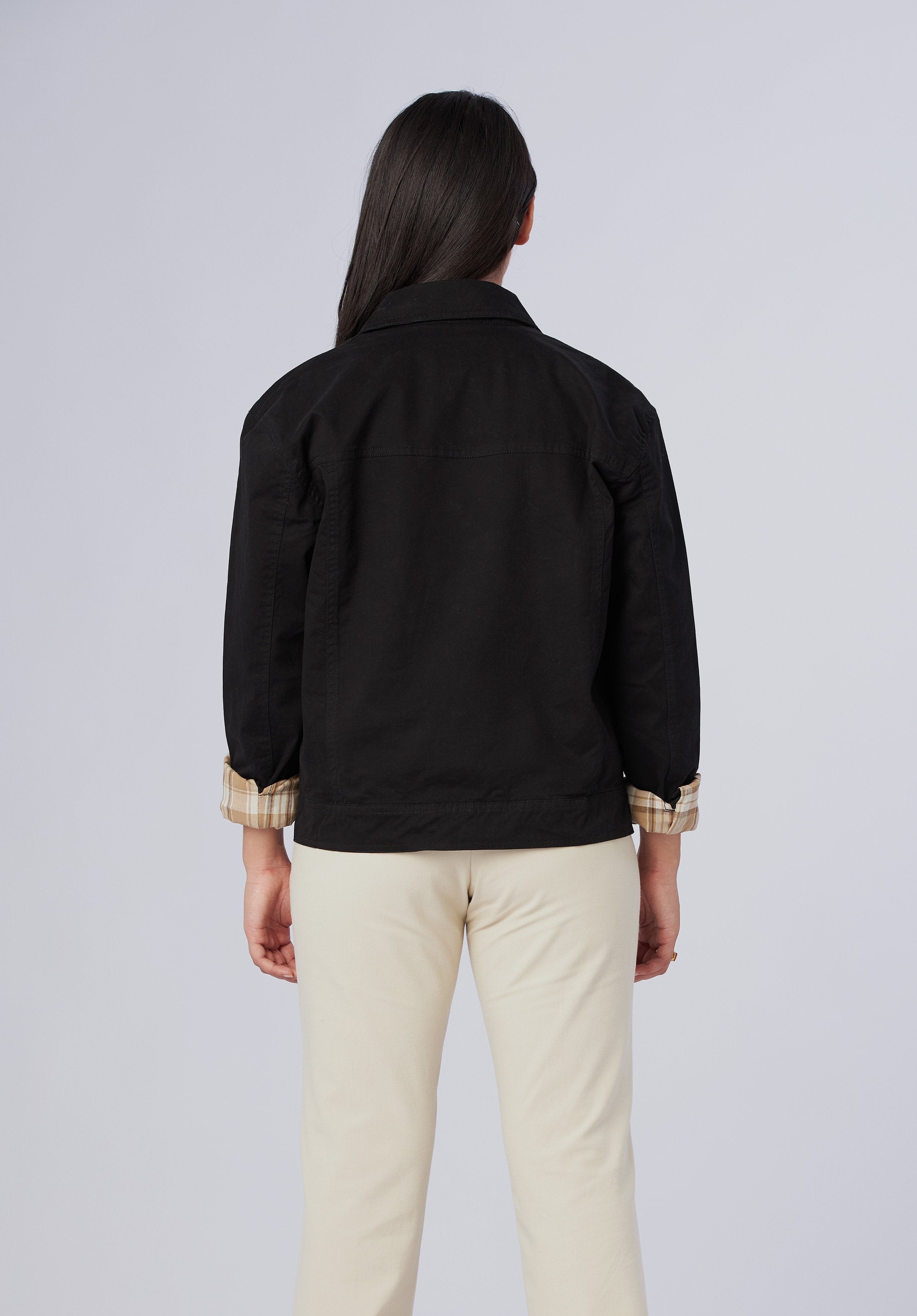 women-cargo oversize jacket