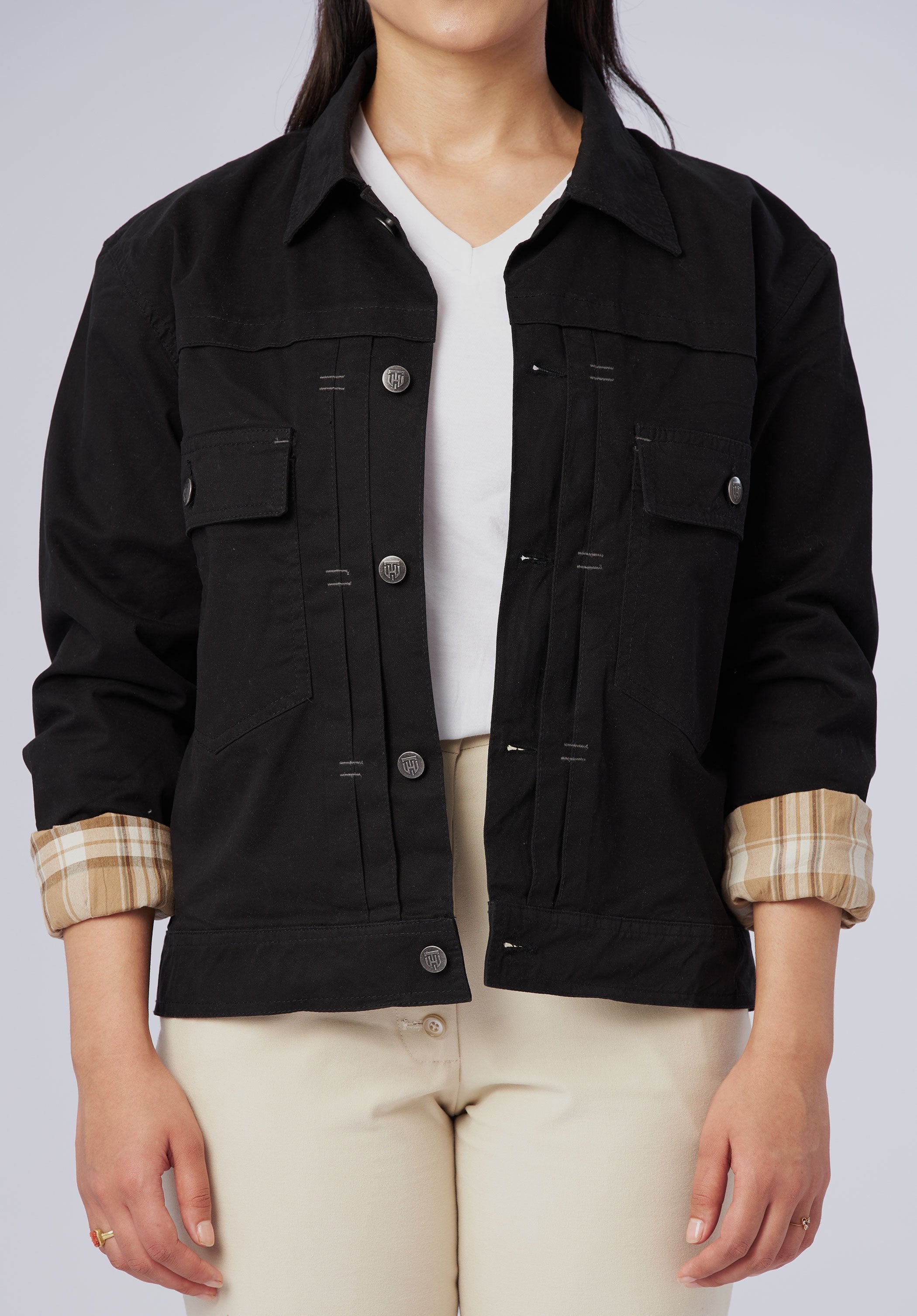 women-cargo oversize jacket