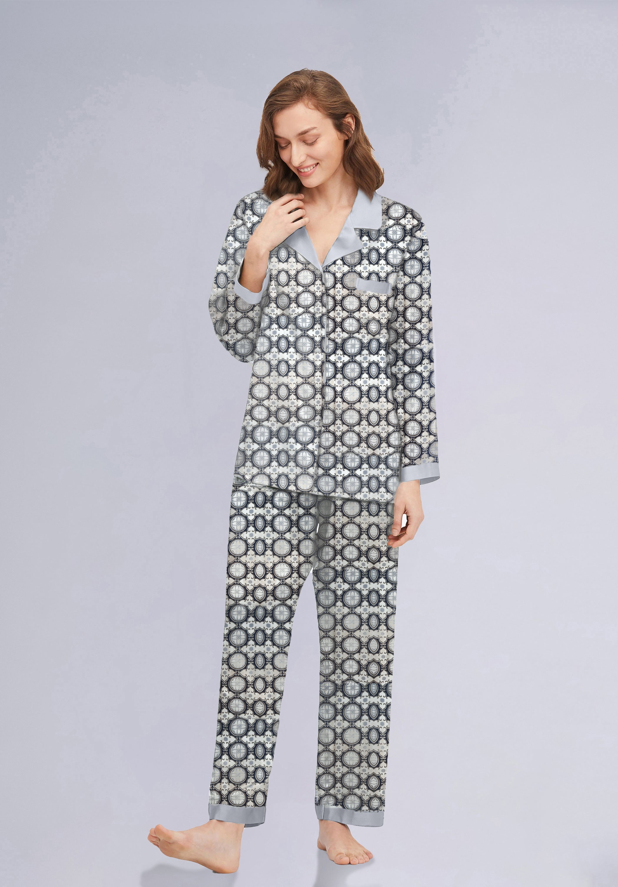 PEARL LUXURE SILK PAJAMAS