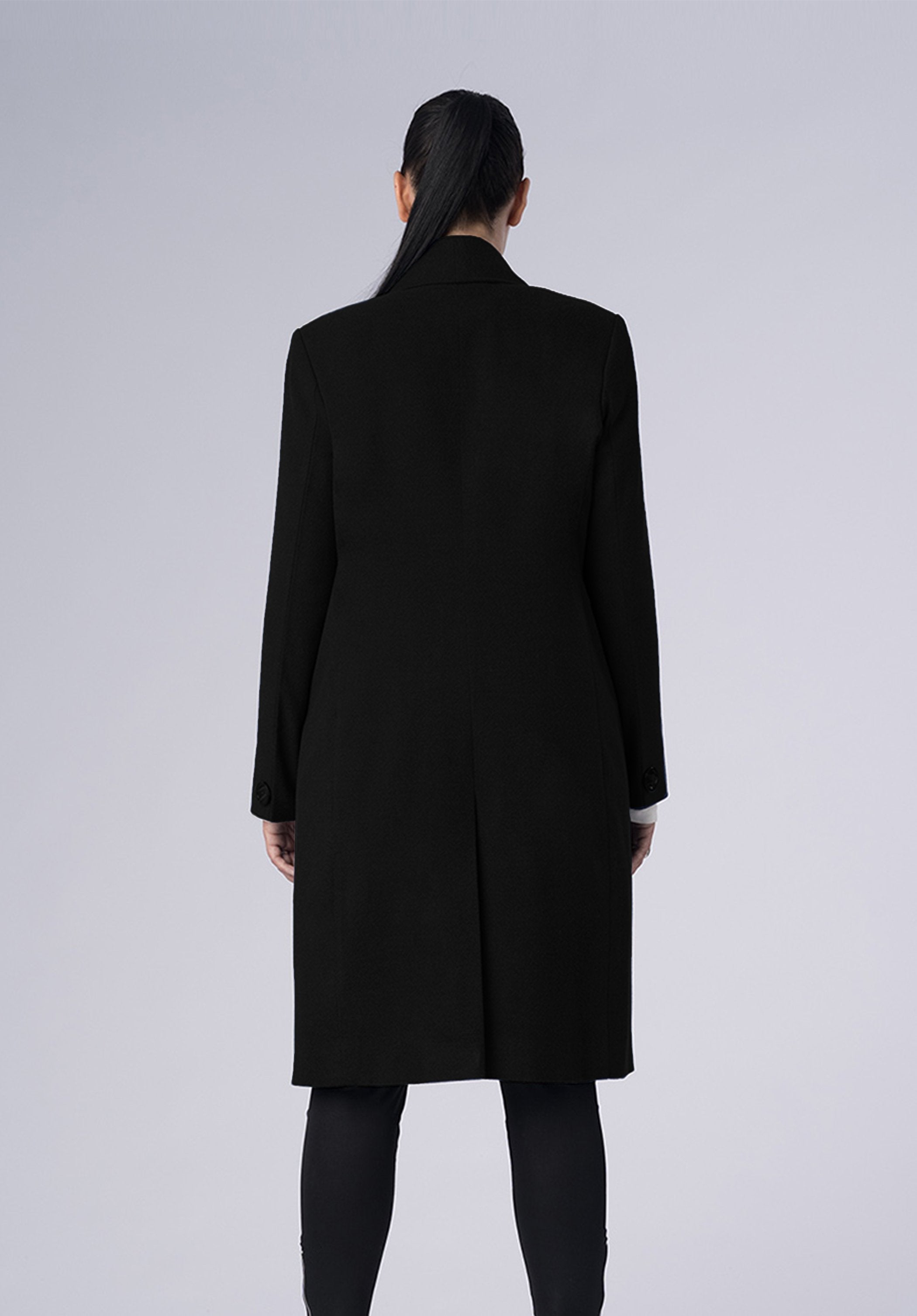 woolen double breasted-coat