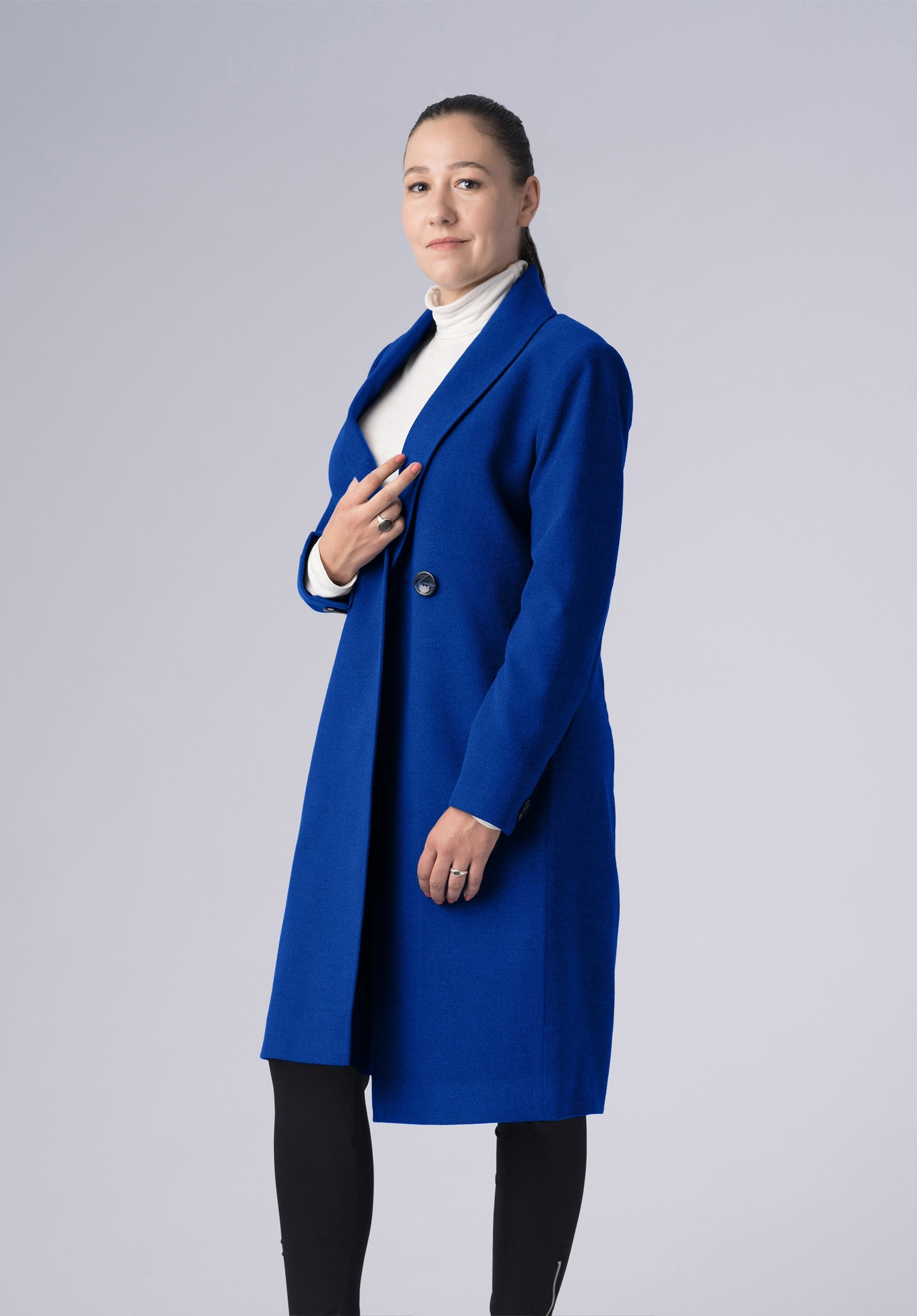 woolen double breasted-coat