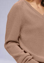 Load image into Gallery viewer, BEIGE MERINO V NECK
