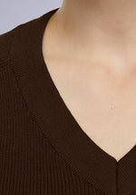 Load image into Gallery viewer, CARAMEL MERINO V NECK

