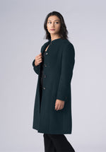 Load image into Gallery viewer, cashmere belted wrap-coat
