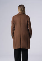 Load image into Gallery viewer, cashmere double breasted wrap-coat
