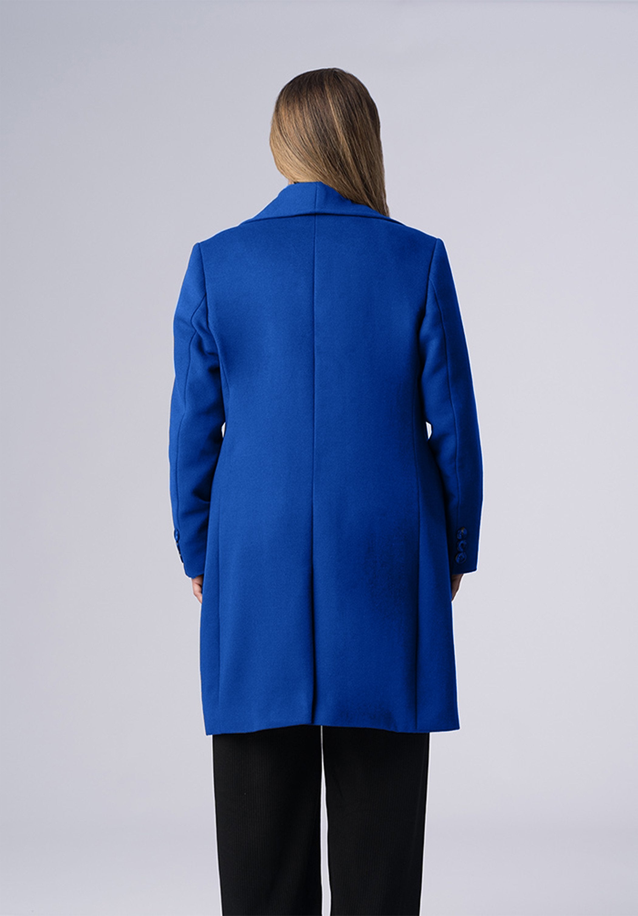 cashmere double breasted wrap-coat