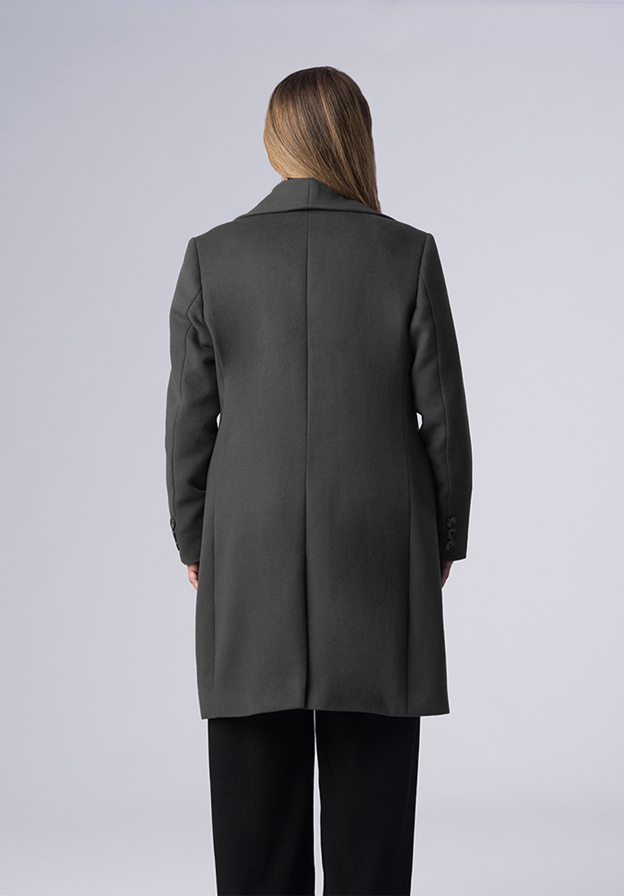 cashmere double breasted wrap-coat