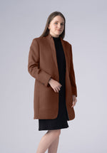 Load image into Gallery viewer, single breasted cashmere brown-blazer
