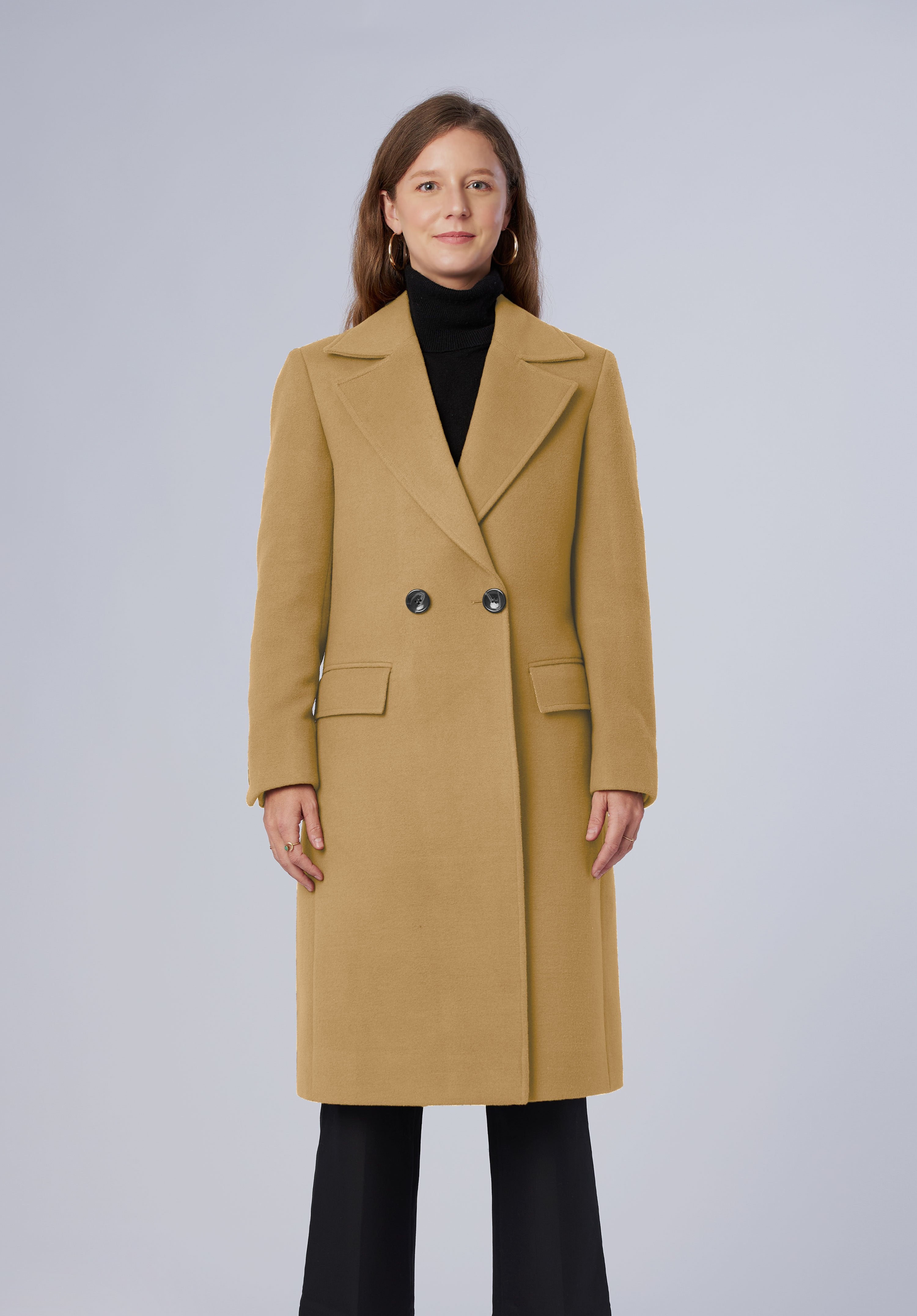 double breasted-longcoat-women