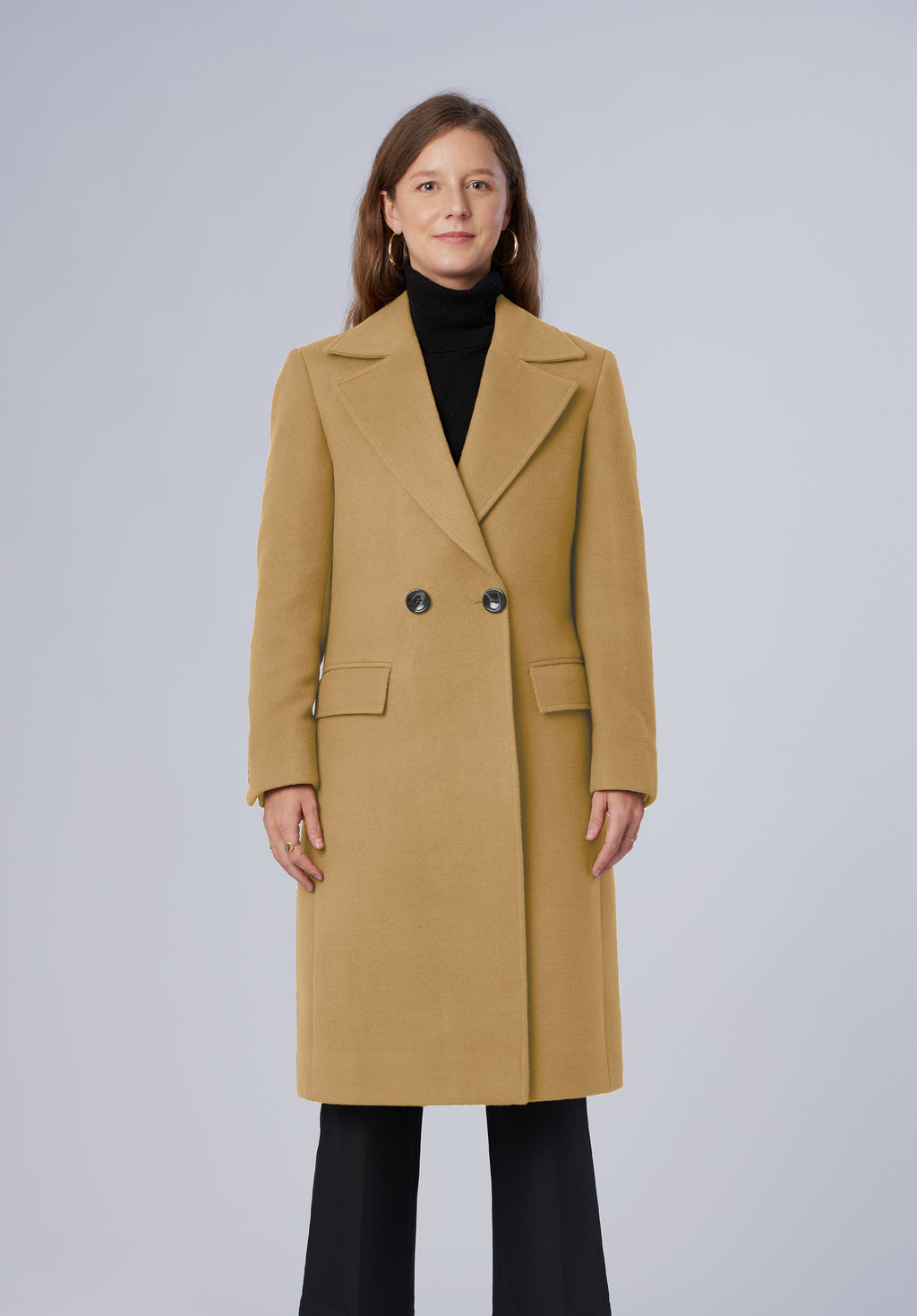 double breasted-longcoat-women