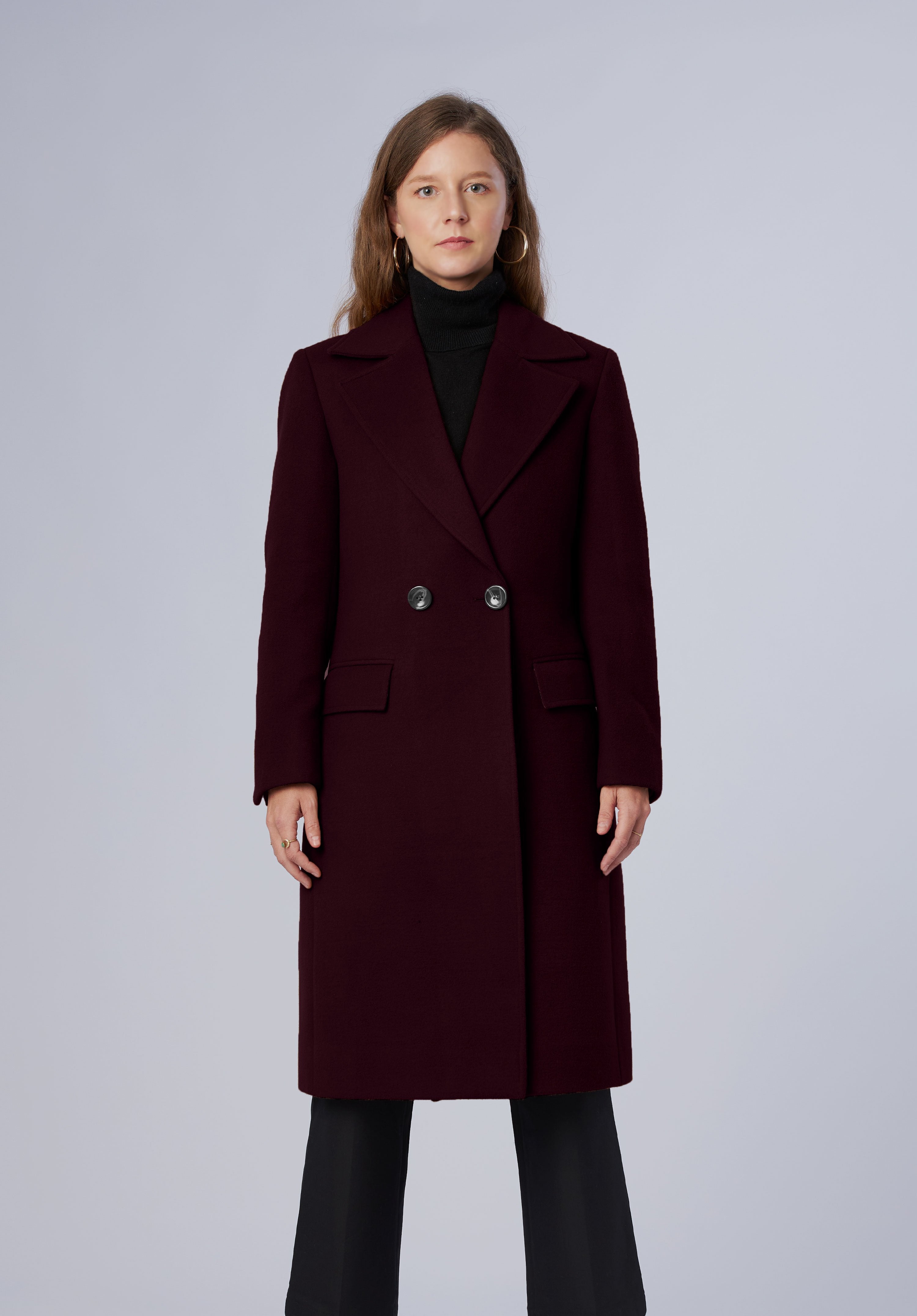 double breasted-longcoat-women