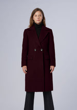 Load image into Gallery viewer, double breasted-longcoat-women
