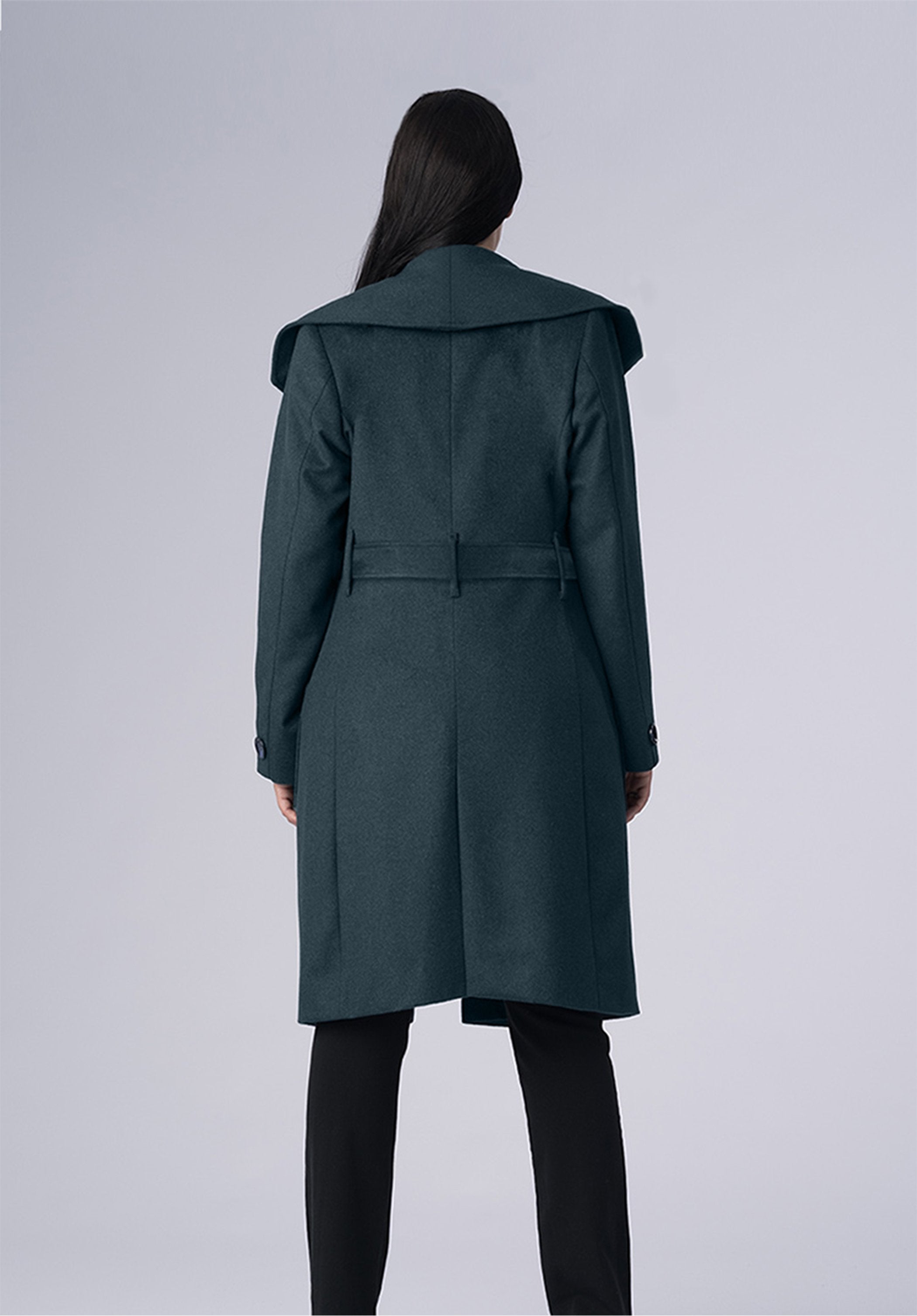 cashmere single breasted-coat