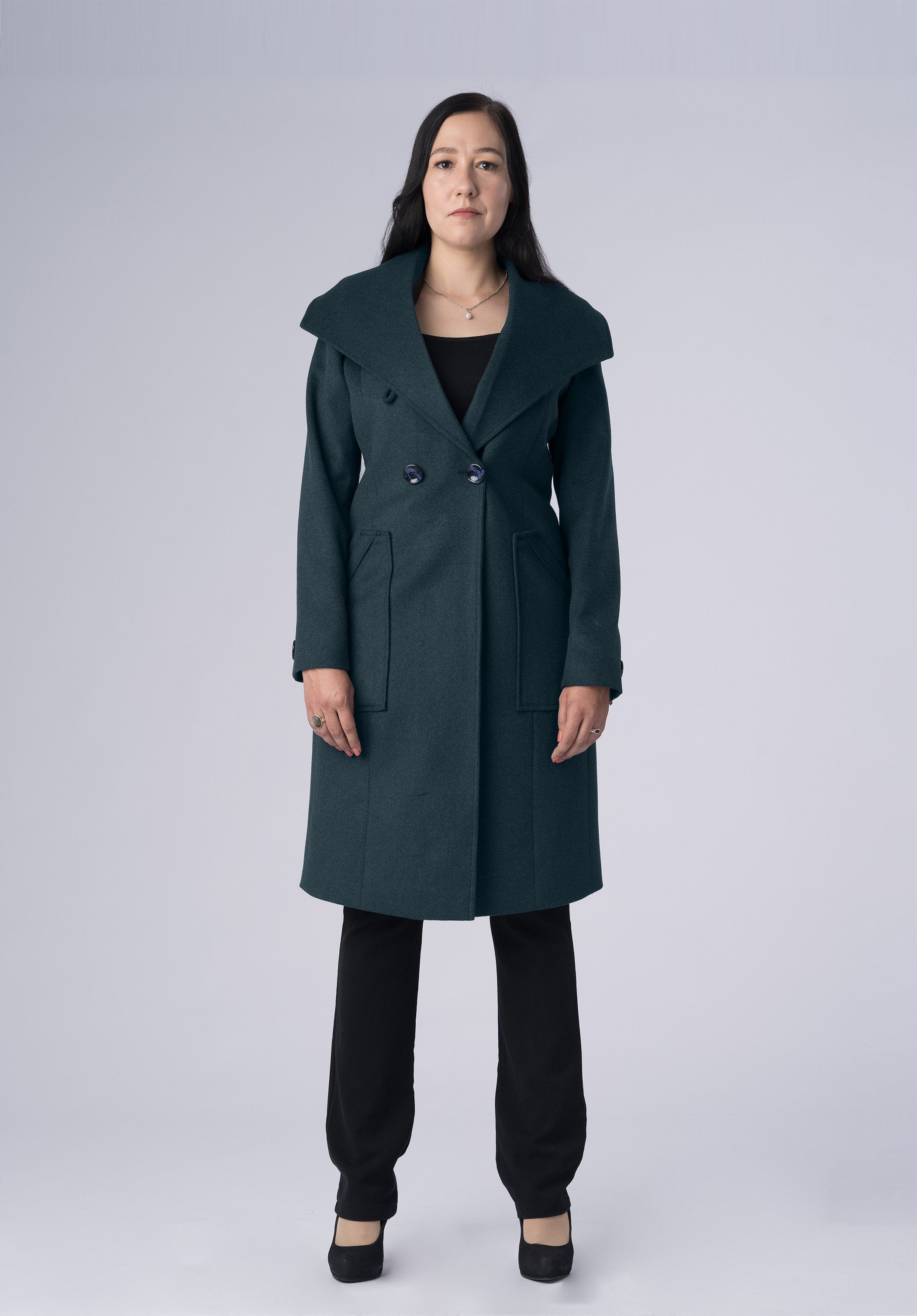 cashmere single breasted-coat