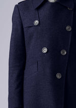 Load image into Gallery viewer, double breasted short woolen- 
coat
