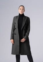 Load image into Gallery viewer, woolen double breasted-coat

