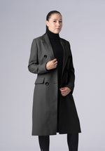 Load image into Gallery viewer, woolen double breasted-coat

