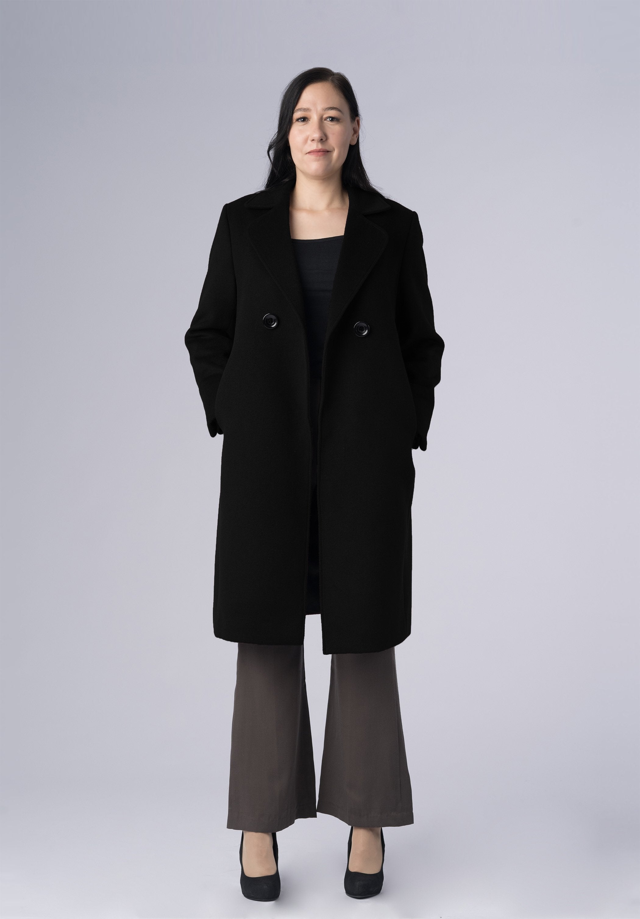 cashmere double breasted-coat